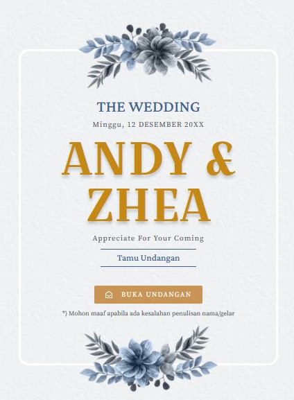 Blue Minimalist Flowers